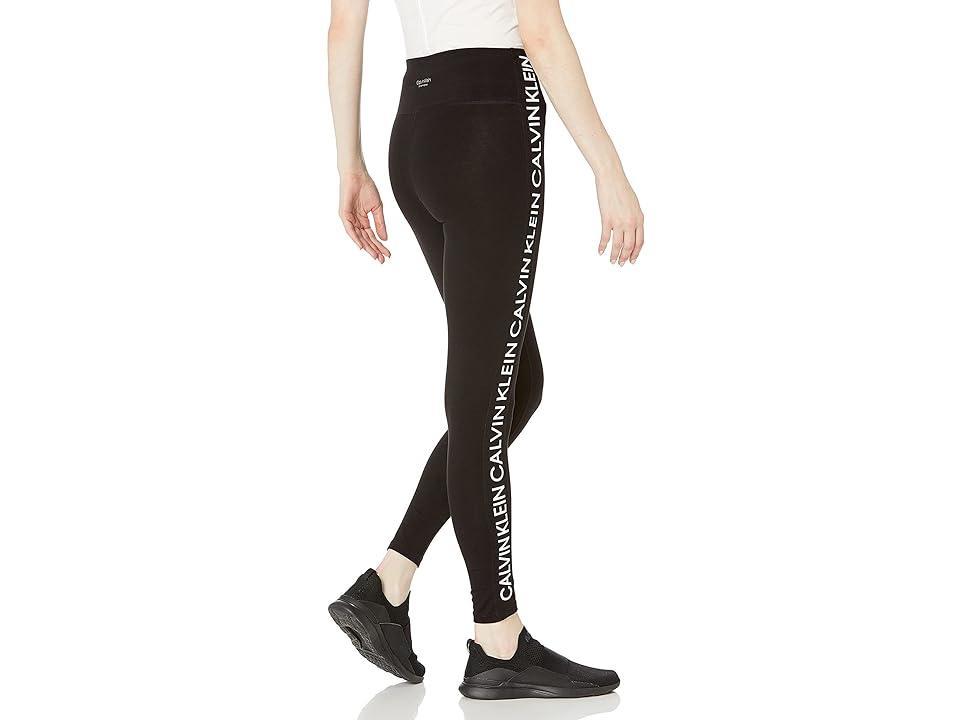 Calvin Klein Women's Premium Performance Double Waistband Moisture Wicking Legging (Standard and Plus) Women's Clothing Product Image