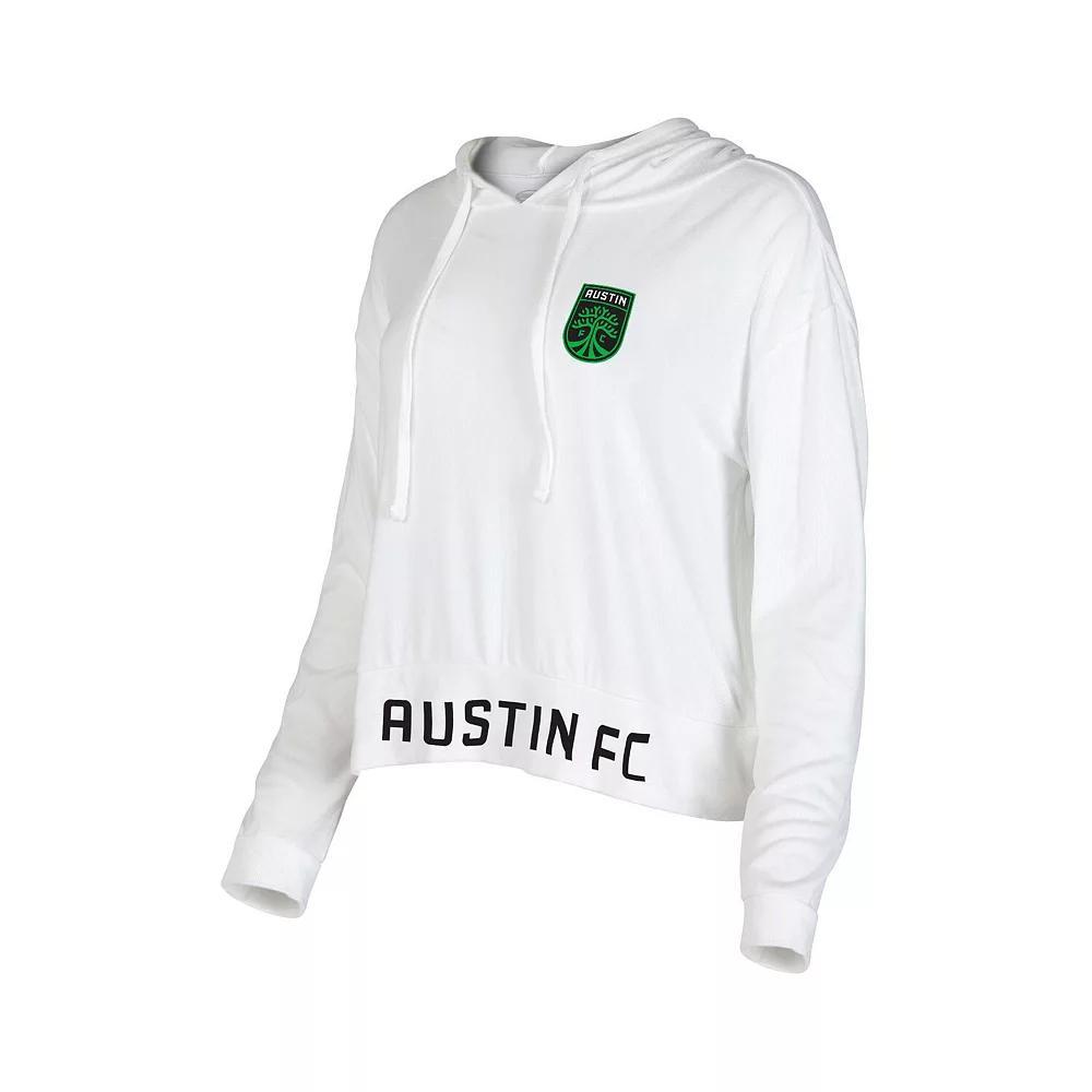 Women's Concepts Sport White Austin FC Accord Hoodie Long Sleeve Top, Size: Large, Afc White Product Image
