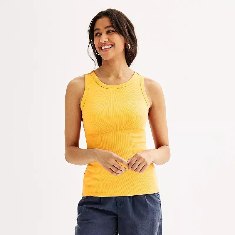Women's Sonoma Goods For Life® High Neck Layering Tank Top, Size: XS, Cobaltampanula Product Image