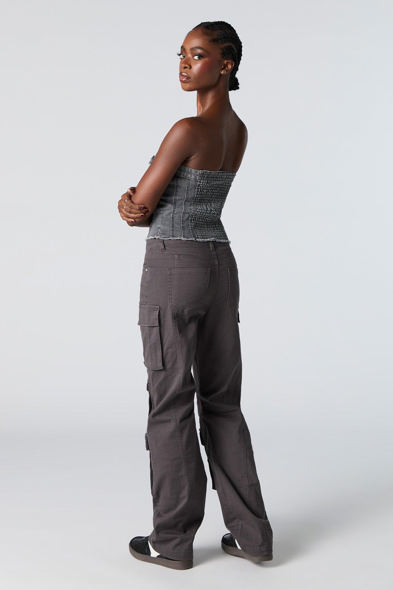 Multi Pocket Straight Leg Cargo Pant Female Product Image