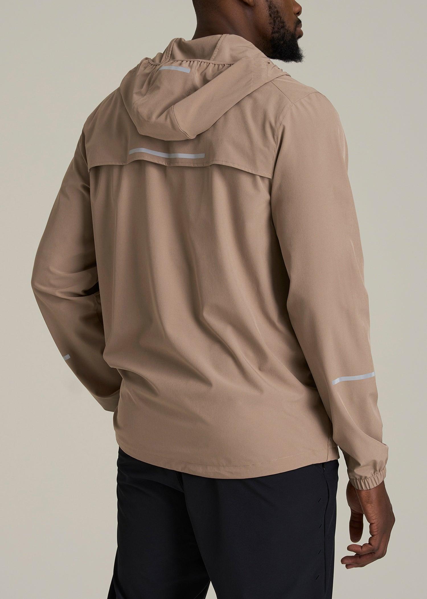 Featherweight Packable Anorak for Tall Men in Dark Sand Male Product Image