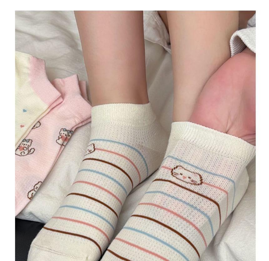 Cat Print Crew Socks / Set Product Image