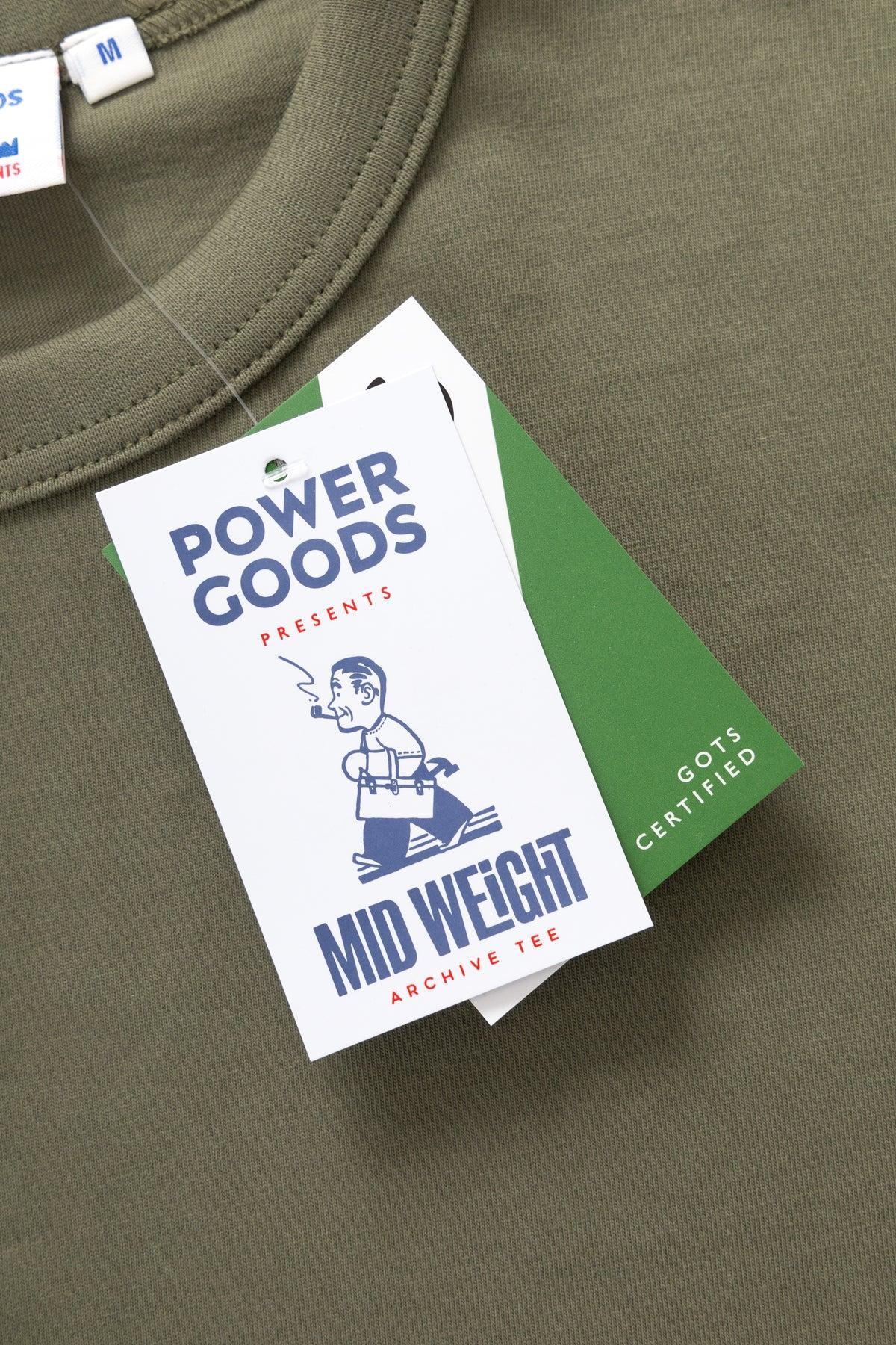 Power Goods - Archive T-Shirt - Olive Product Image
