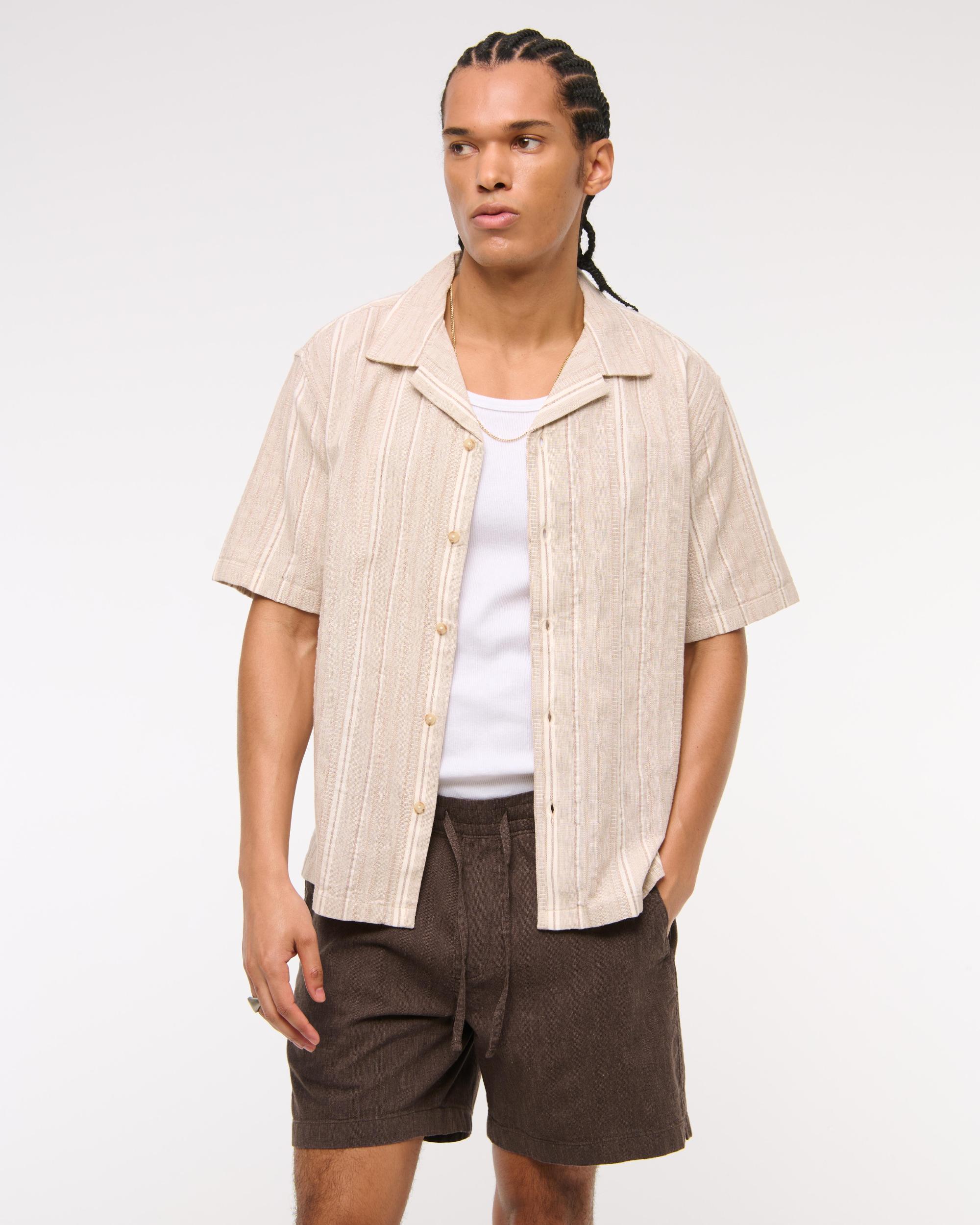 Cotton Texture Pull-On Short Product Image