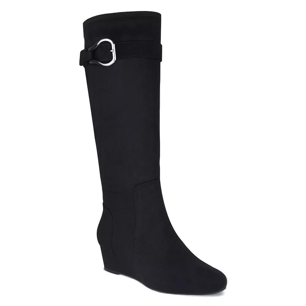 Journee Tru Comfort Foam™ Women's Ameylia Knee High Boots, Size: 12 W Wc, Ivory Product Image
