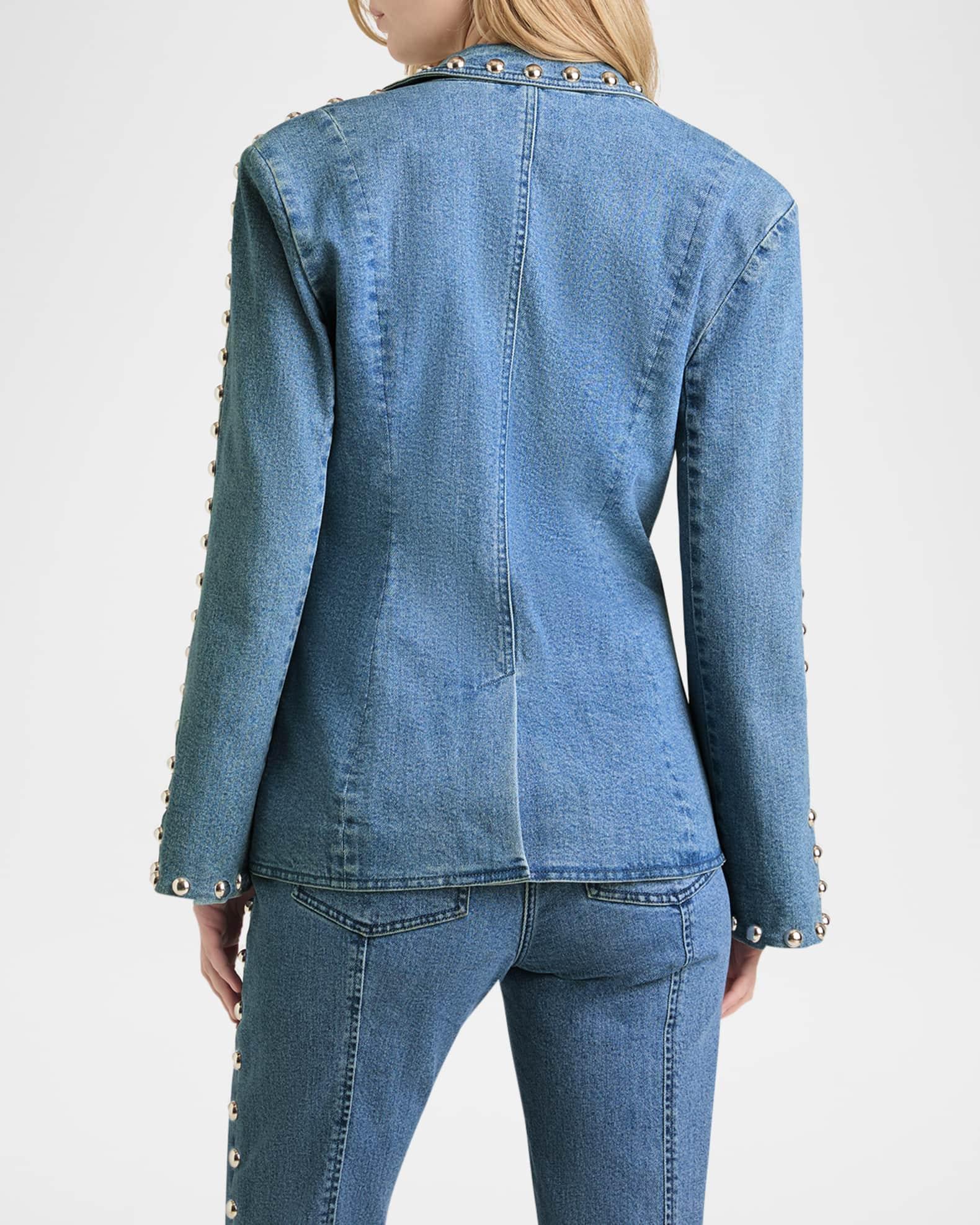Milly Studded Denim Jacket Product Image