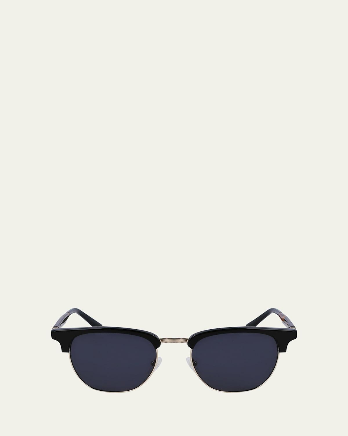 Mens Timeless Acetate-Metal Square Sunglasses Product Image