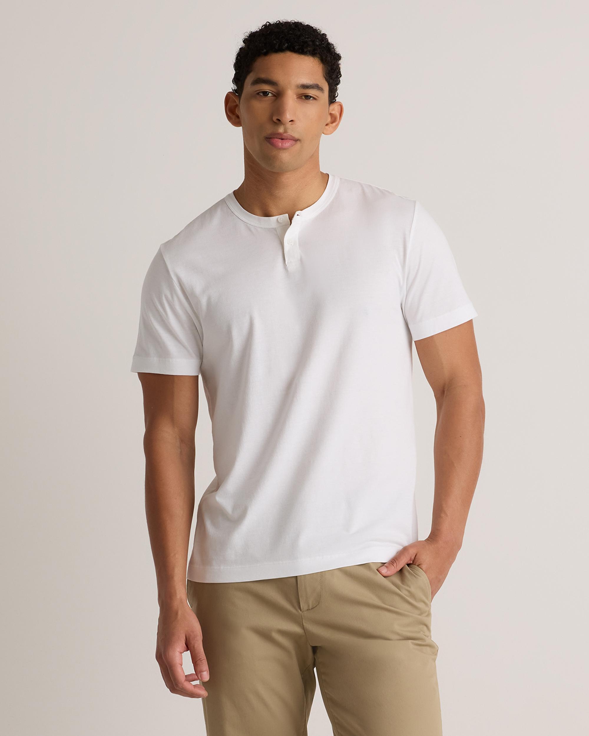 Quince | Men's 100% Pima Cotton Luxe Touch Henley Organic Cotton Product Image
