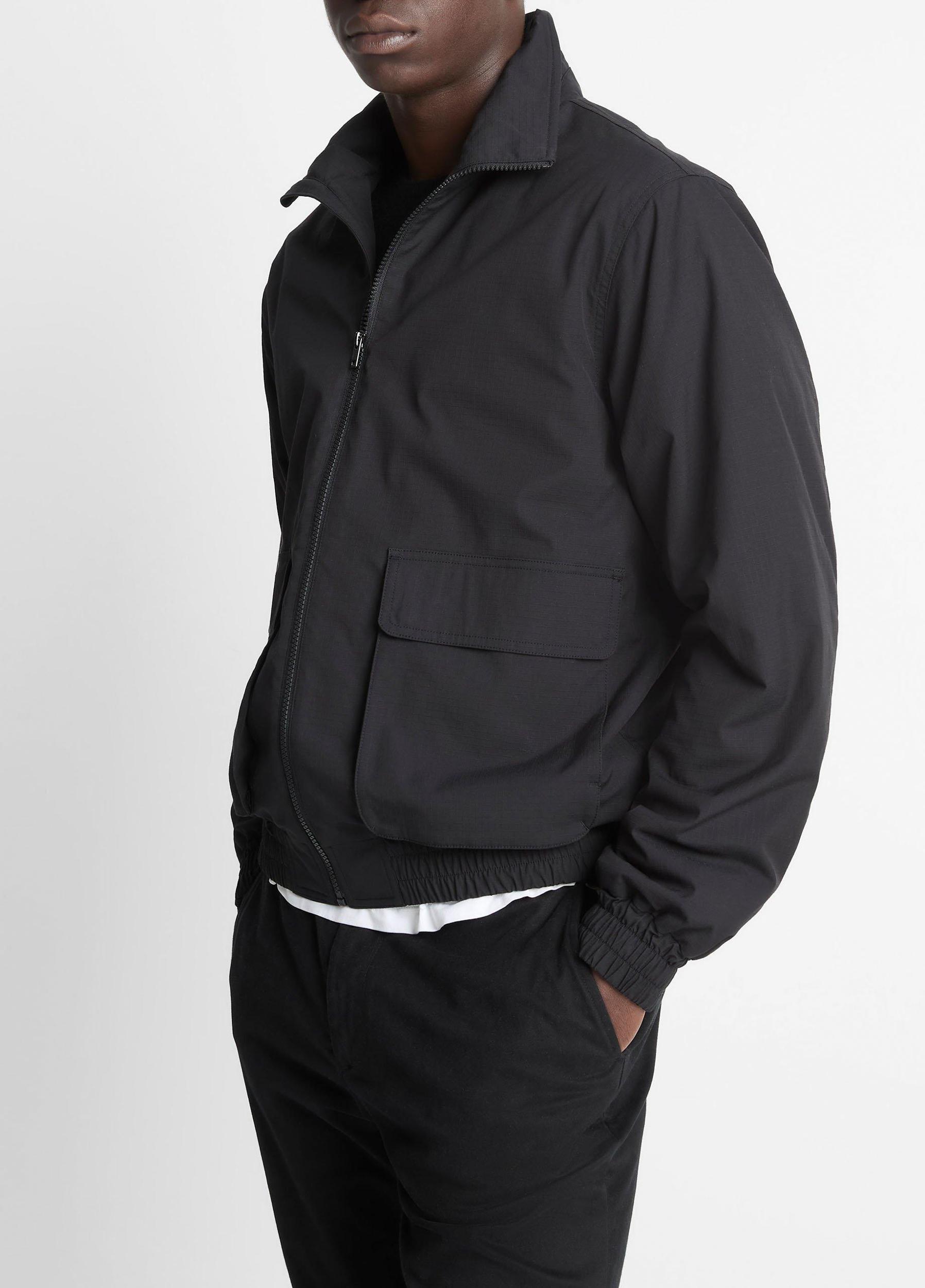 Italian Cotton Ripstop Bomber Jacket Product Image