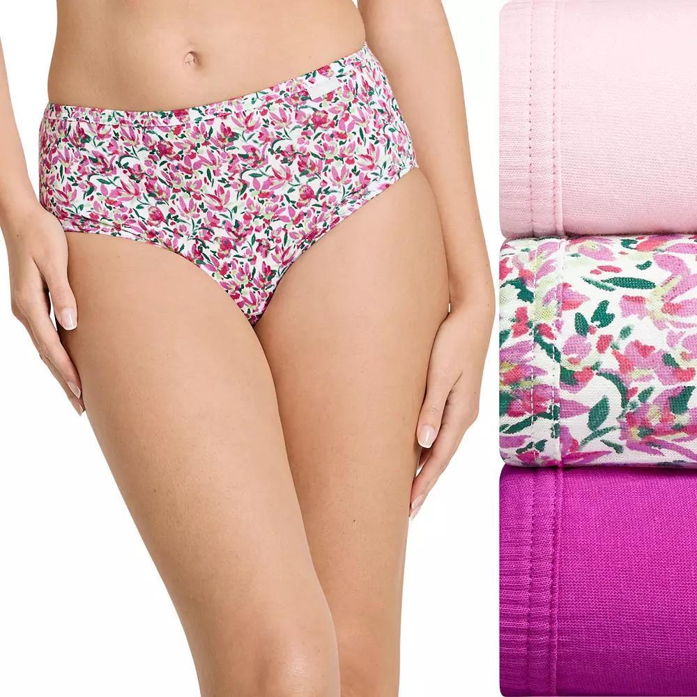 Women's Jockey® Elance 3-Pack Hipster Panty Set 1488, Size: 6, Pretty Meadow Team Product Image