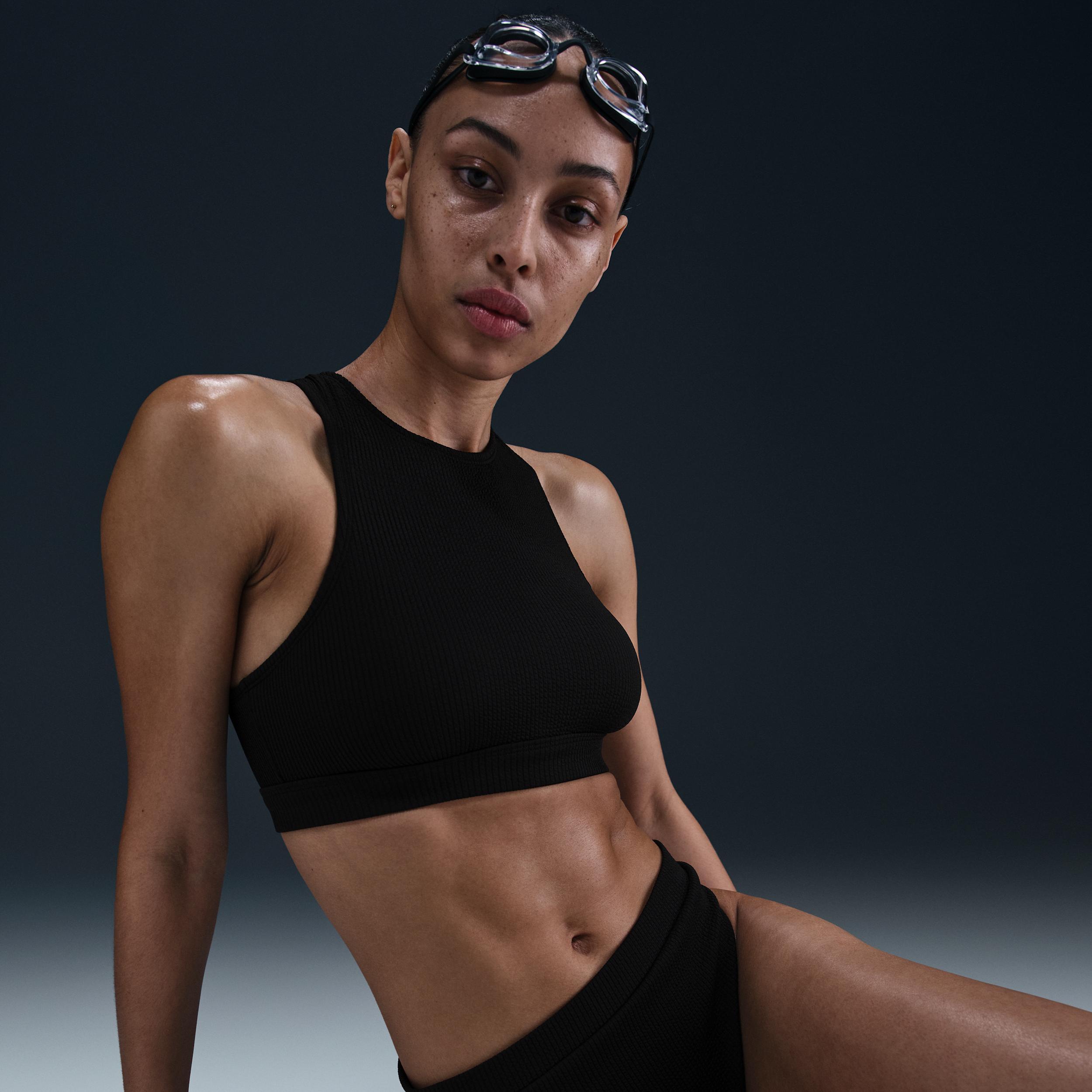 Nike Women's Swim Elevated Essential High-Neck Bikini Top Product Image