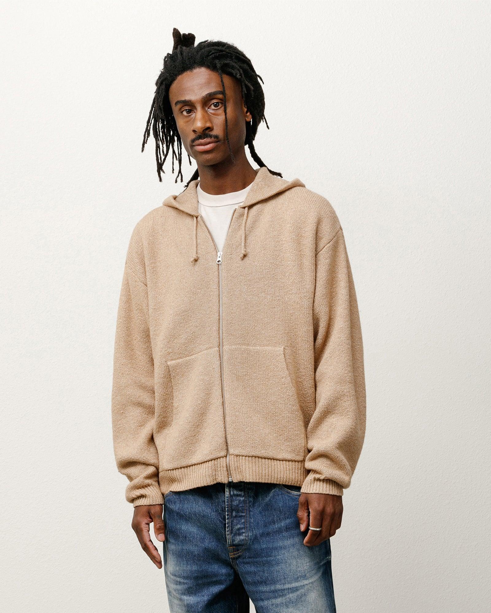 HOODED ZIP SWEATER Male Product Image