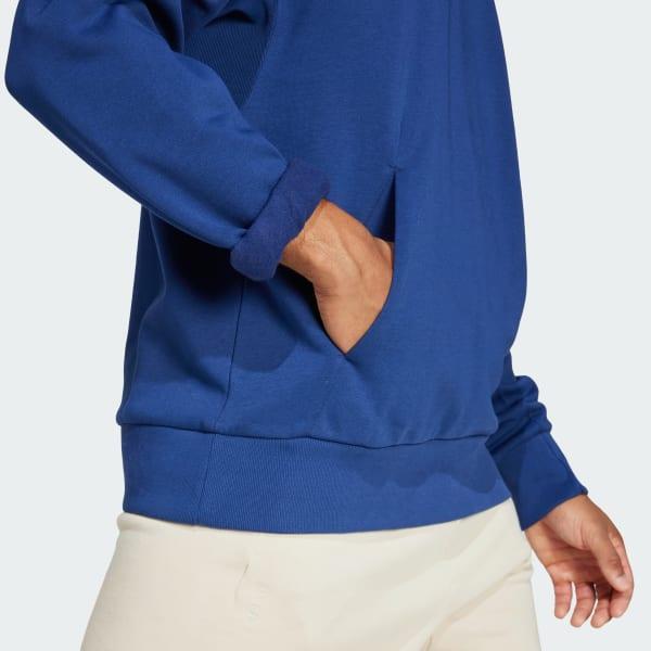 adidas ALL SZN Fleece Hoodie True Pink L Mens Product Image