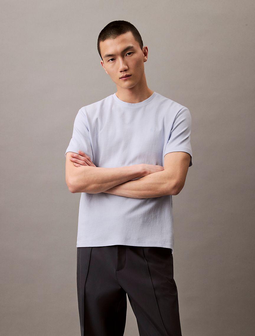 Calvin Klein Men's Cotton Combed Rib Classic T-Shirt - White - M Product Image