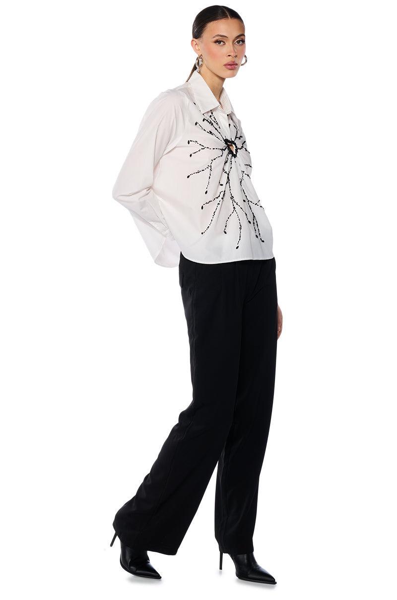 BROKEN HEARTED LONG SLEEVE POPLIN SHIRT Product Image