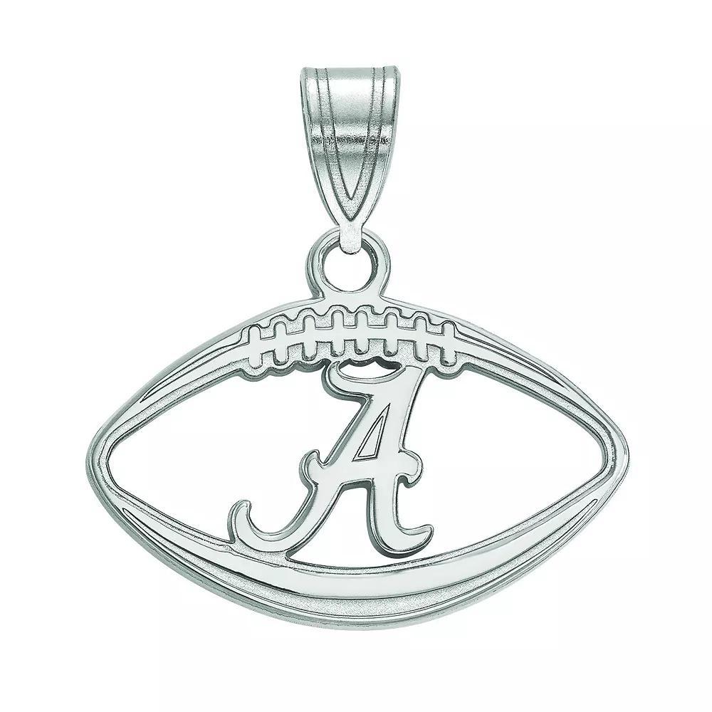 LogoArt Sterling Silver Alabama Crimson Tide Football Pendant, Women's, Size: 20MM Product Image