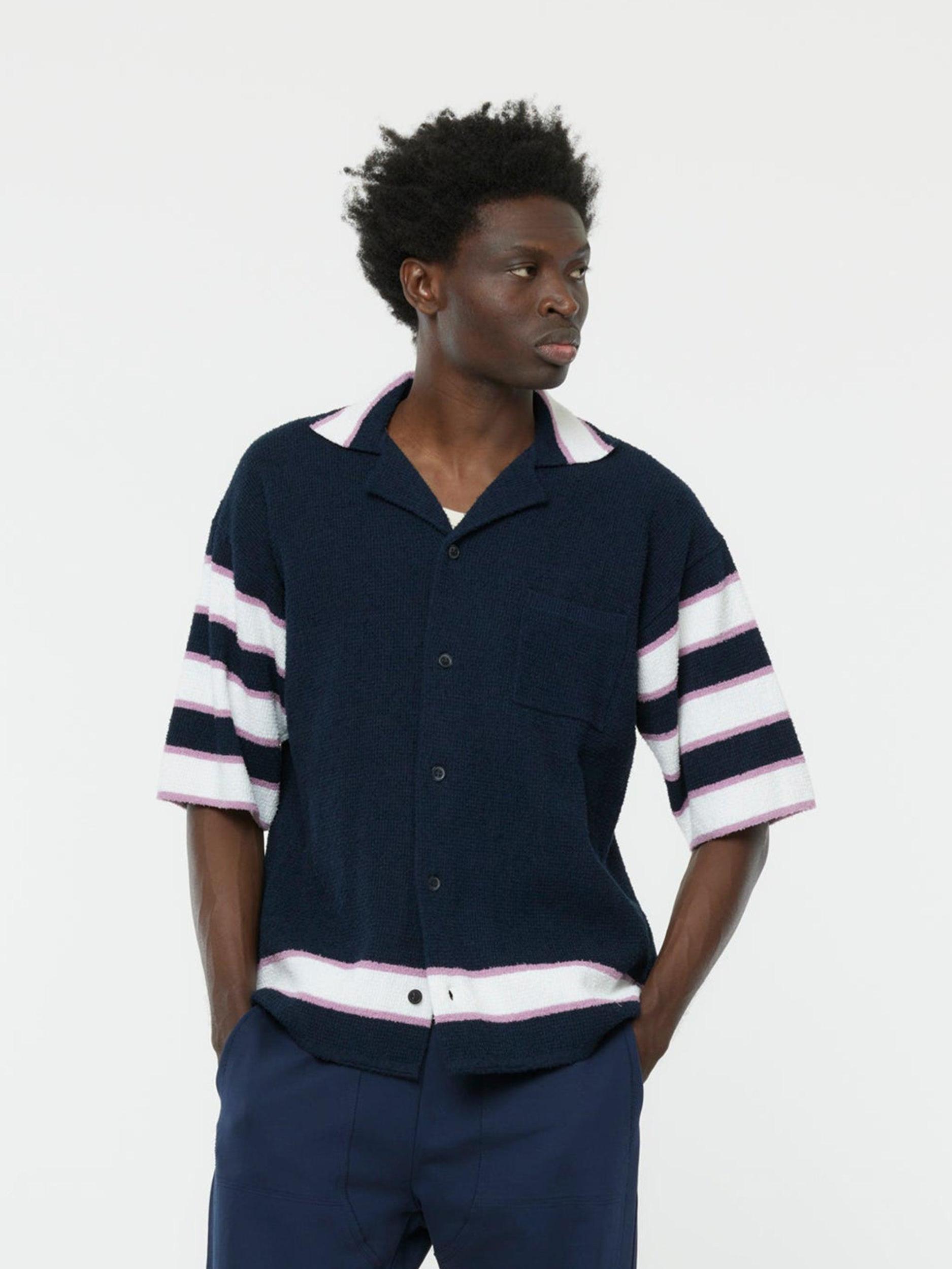 Terry Stitch Boxy Shirt (Ink) Product Image