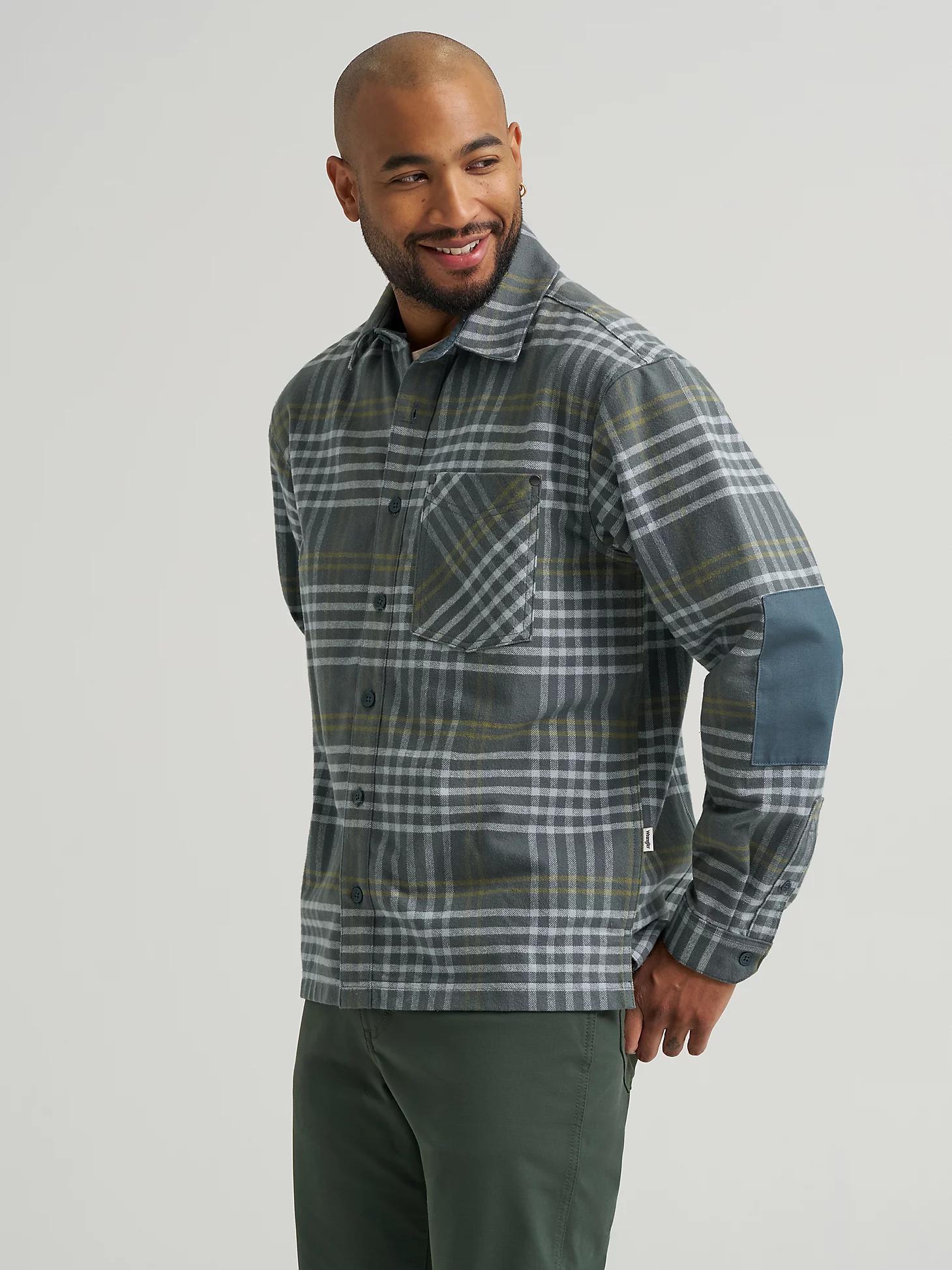Wrangler All Terrain Gear Men's Textured Flannel Shirt | Men's SHIRTS | Wrangler® Product Image