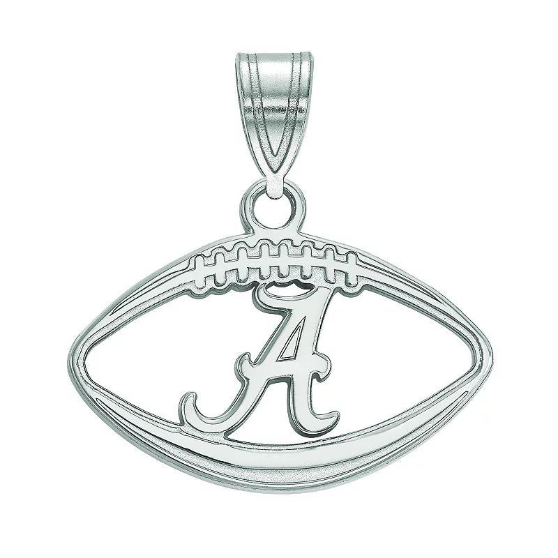 LogoArt Sterling Silver Alabama Crimson Tide Football Pendant, Women's, Size: 20MM Product Image
