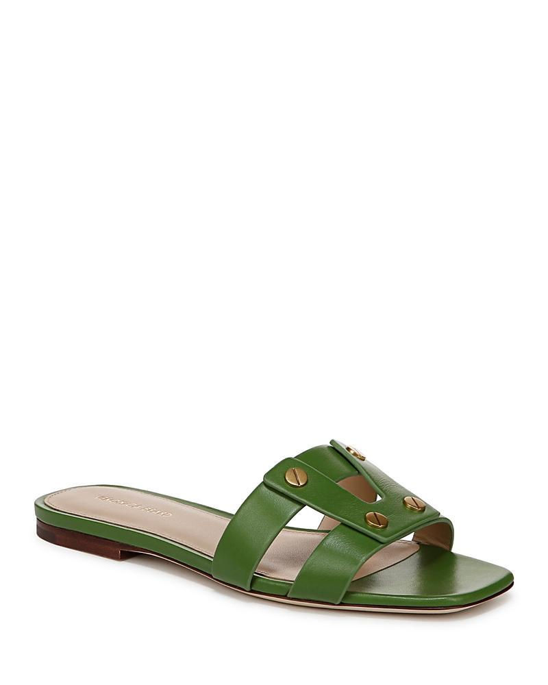 Veronica Beard Womens Via Leather Slide Sandals Product Image