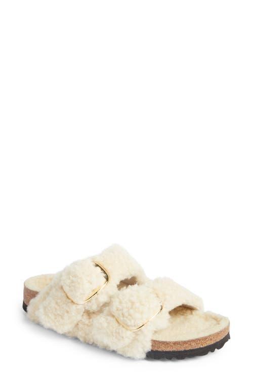 Birkenstock Womens Arizona Big Buckle Shearling Slide Sandals Product Image
