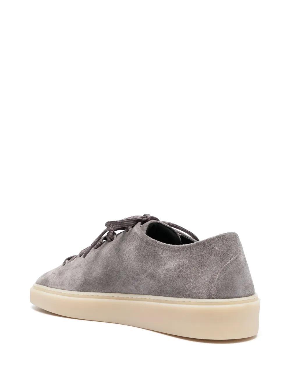 Muskrat low-top leather sneakers Product Image