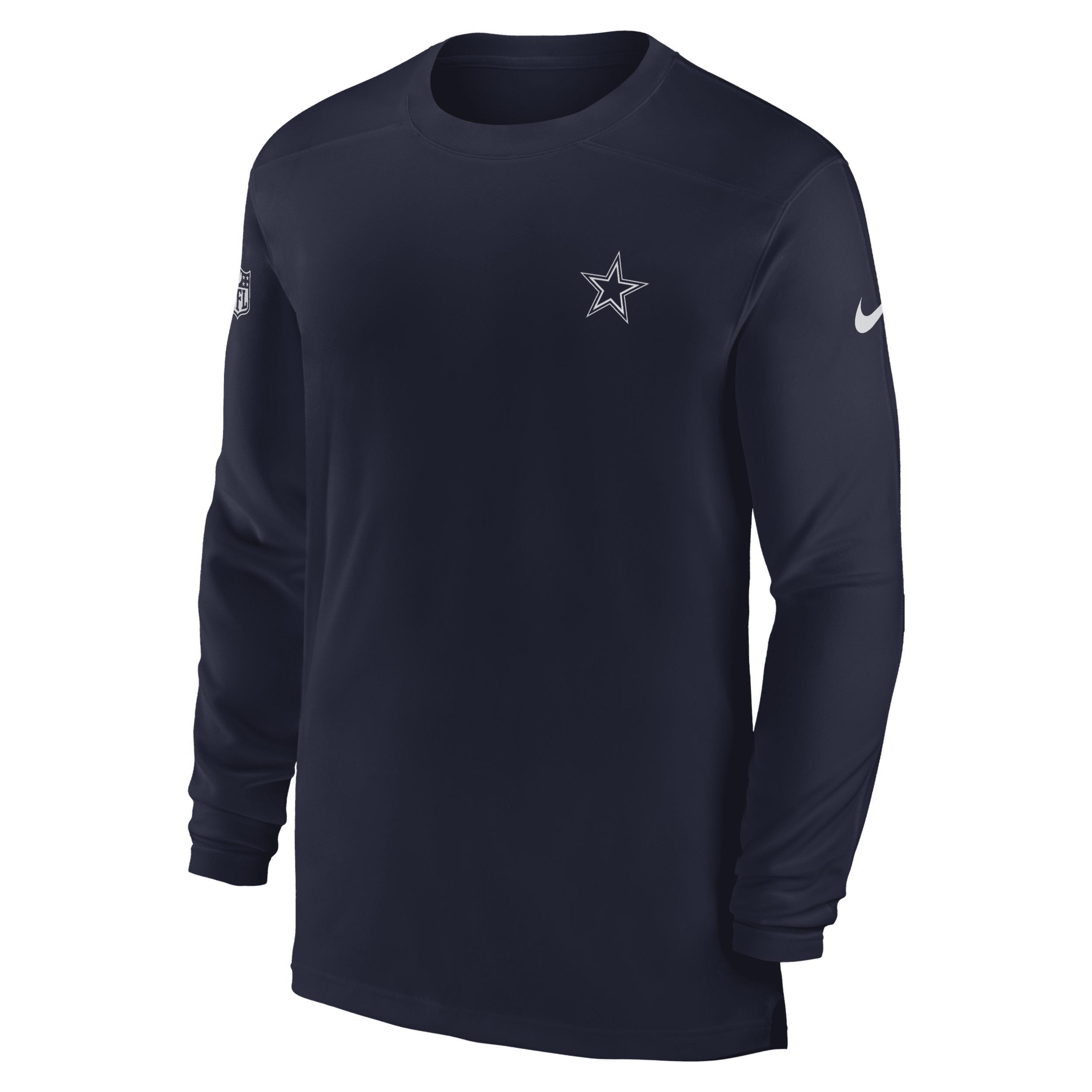 Men's Nike Anthracite Clemson Tigers 2024 Sideline Coach UV Performance Long Sleeve T-Shirt, Size: 3XL, Grey Product Image