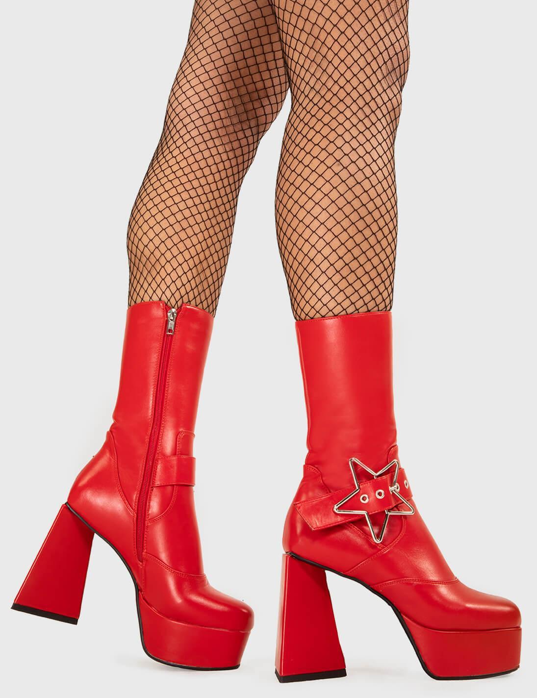 Hound Dog Platform Ankle Boots Product Image