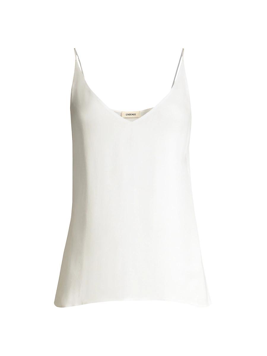 Gabriella Silk V-Neck Tank Product Image