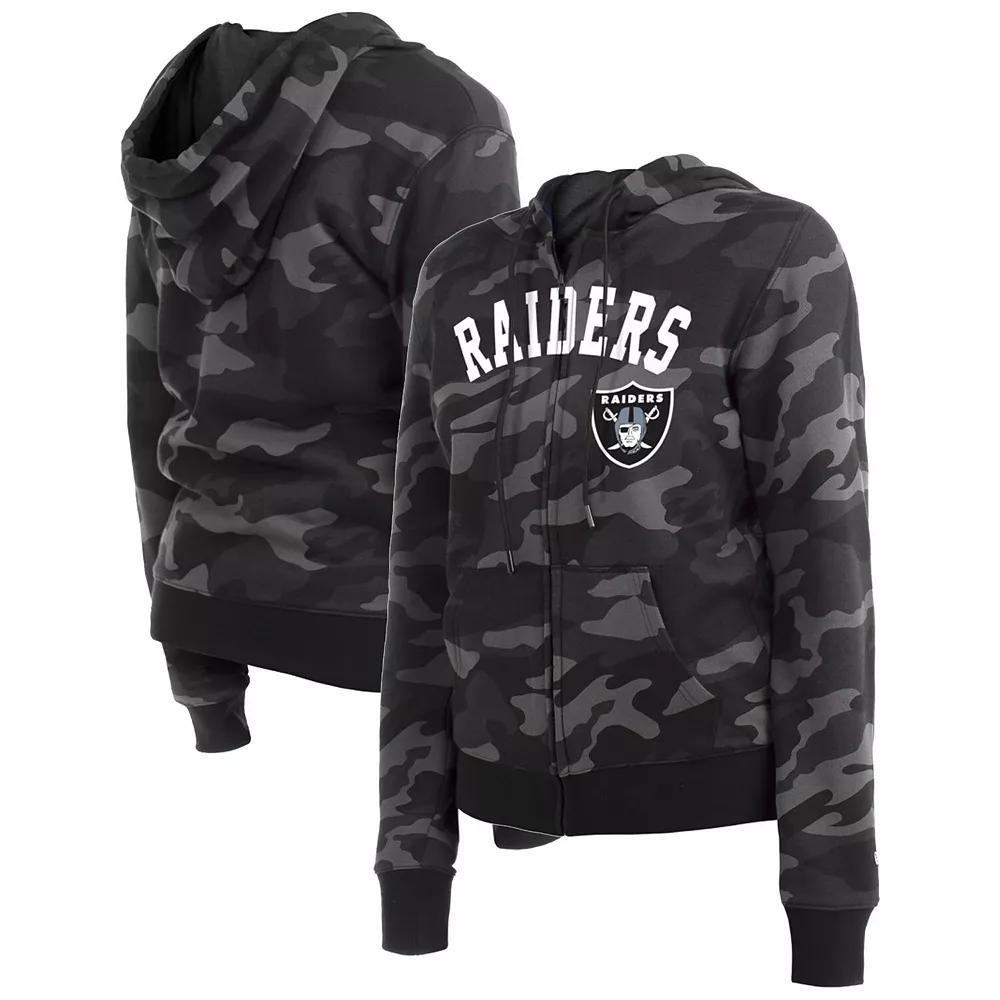 Women's New Era  Black Denver Broncos Camo Full-Zip Hoodie, Size: XS Product Image