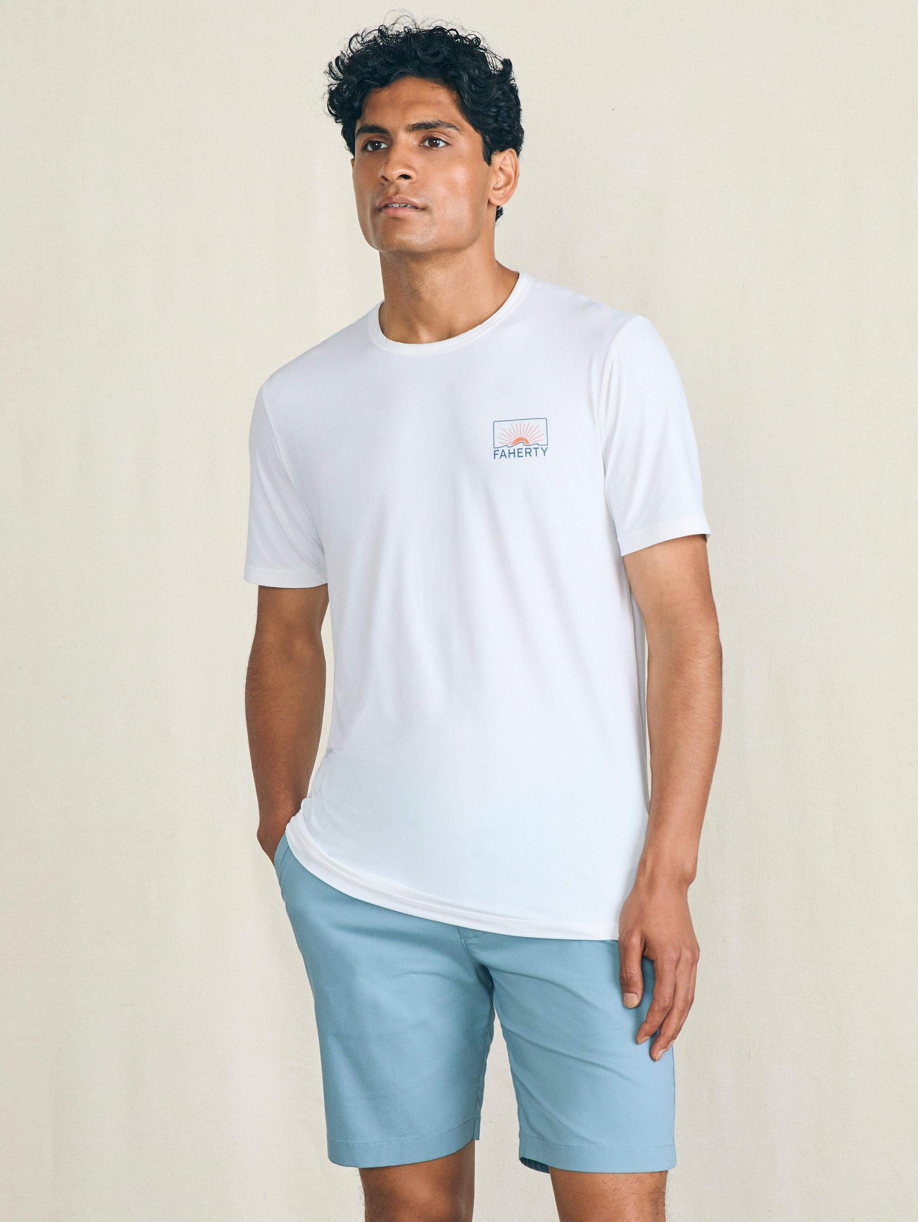 Shorelite Short-Sleeve Tech Tee - Pure White Male Product Image