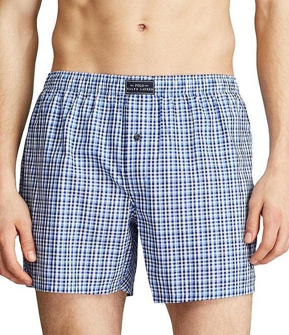Polo Ralph Lauren Jefferson Plaid Woven Boxers Product Image