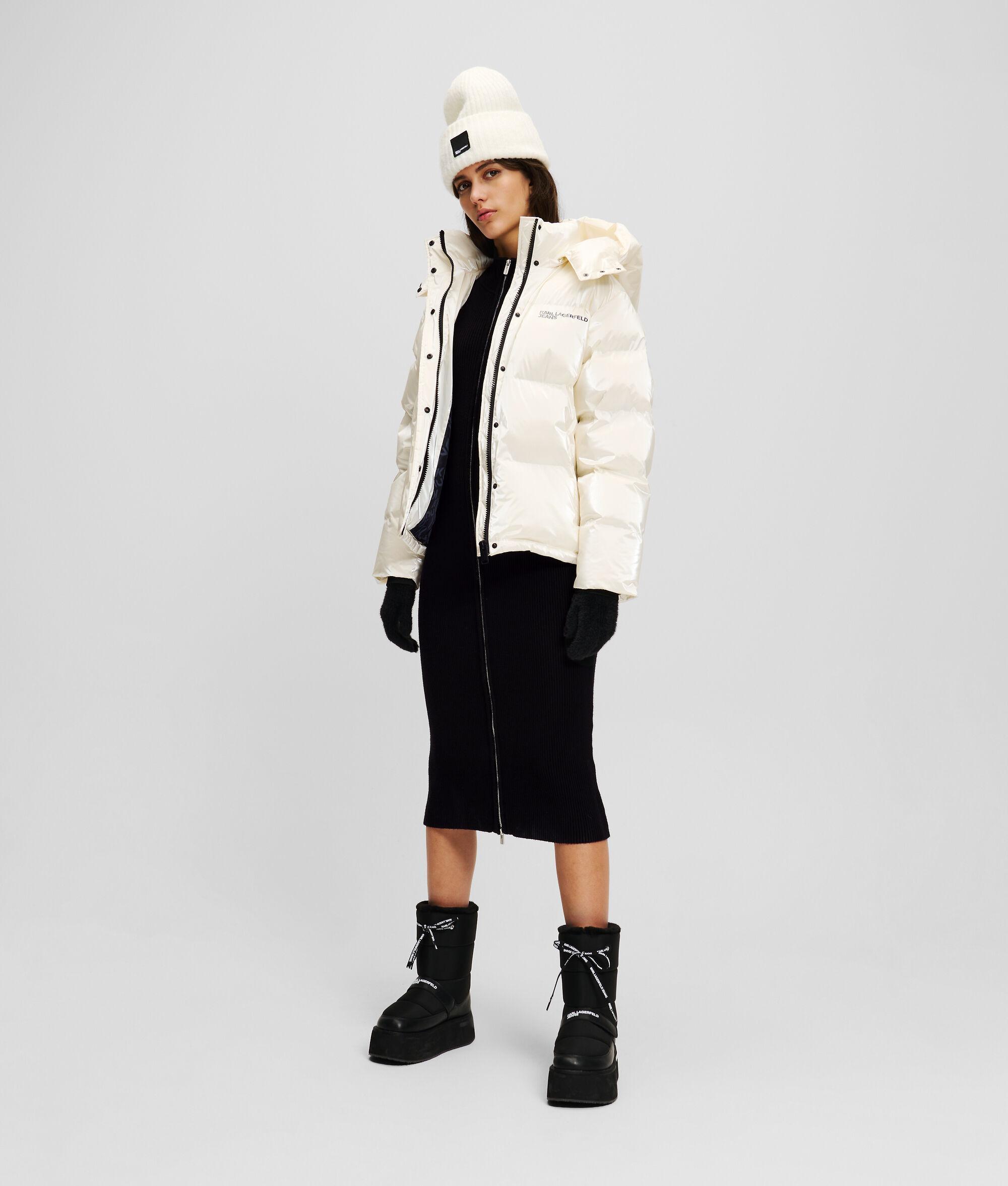 ZIP-FRONT KNIT DRESS Product Image