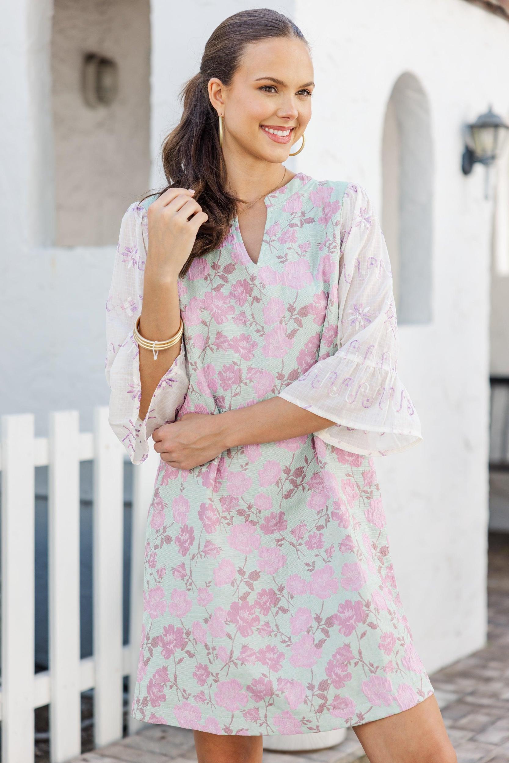 The Gracious Pink Floral Dress Female Product Image