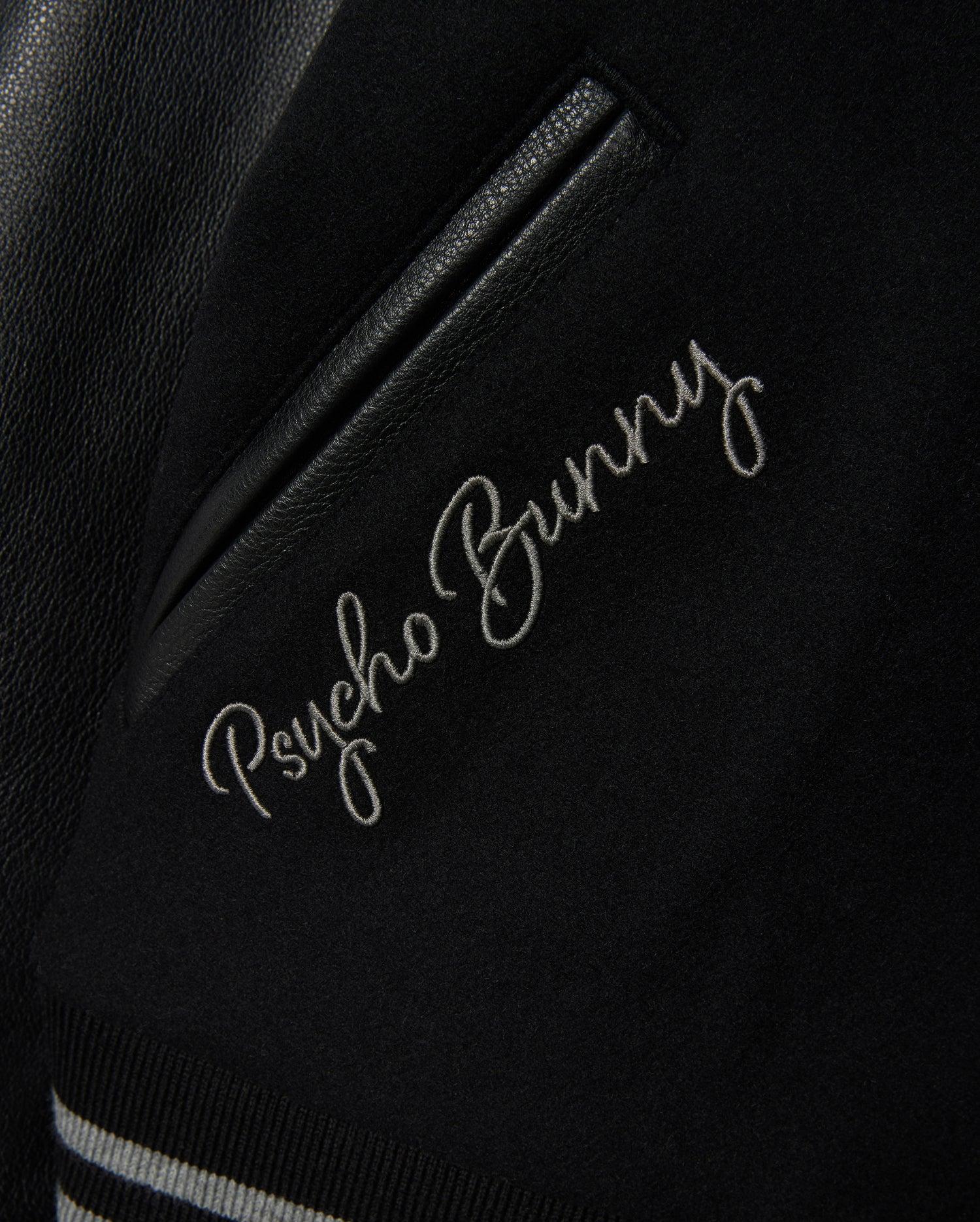 MENS BRAYDEN WOOL LEATHER VARSITY BOMBER - B6J876D200 Product Image