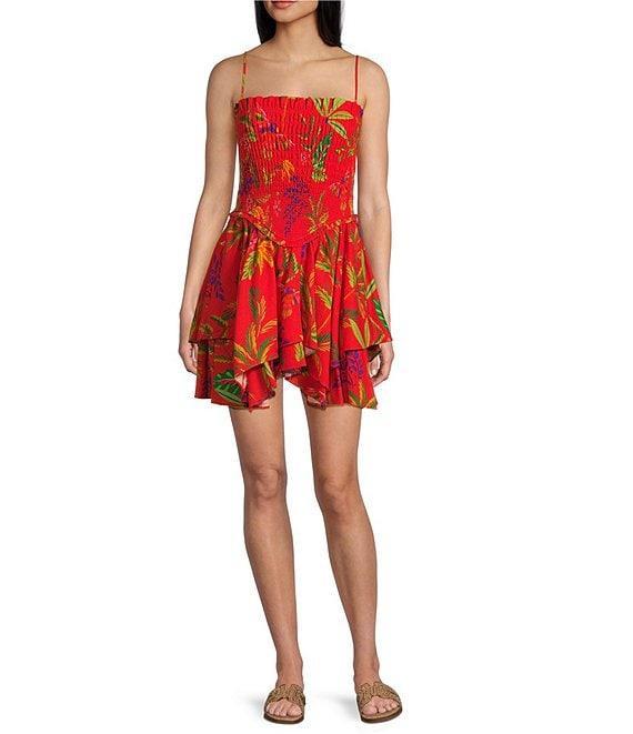 Chelsea & Violet Yvette Linen Sleeveless Smocked A-Line Dress Product Image
