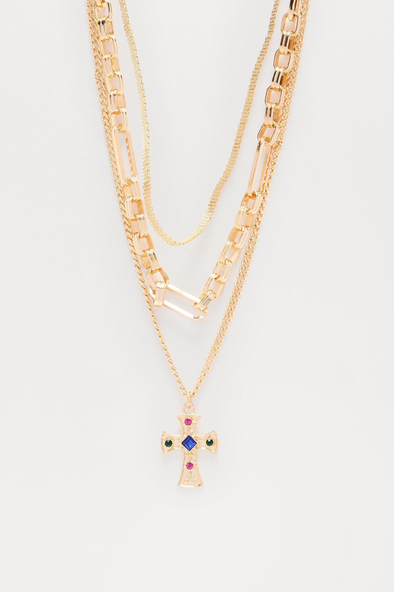 At Peace Necklace - Gold/Multi Product Image