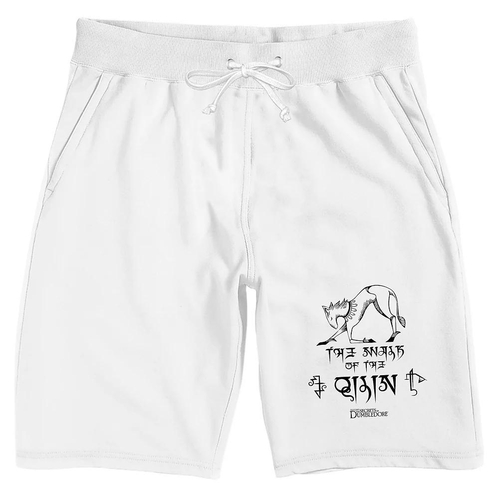 Men's Fantastic Beasts Thunderbird Sleep Shorts, Size: Large, White Product Image