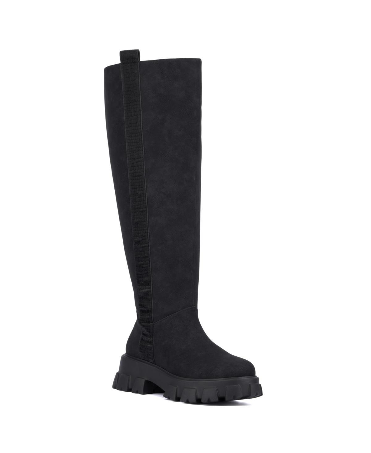 Fashion to Figure Jaime Women's Wide Width Knee-High Boots, Size: 8 Wide, Black Product Image