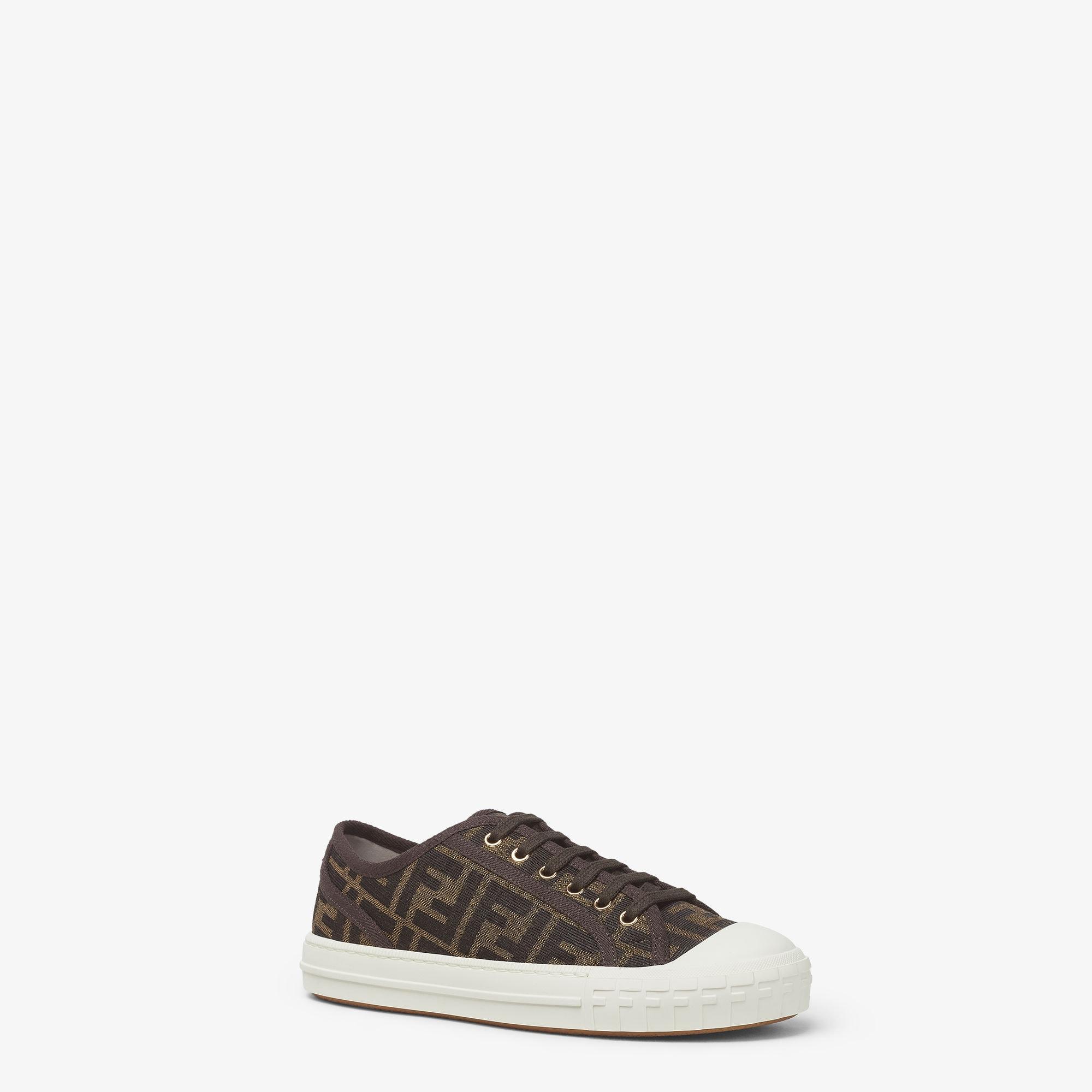 DominoBrown FF fabric low-tops Product Image