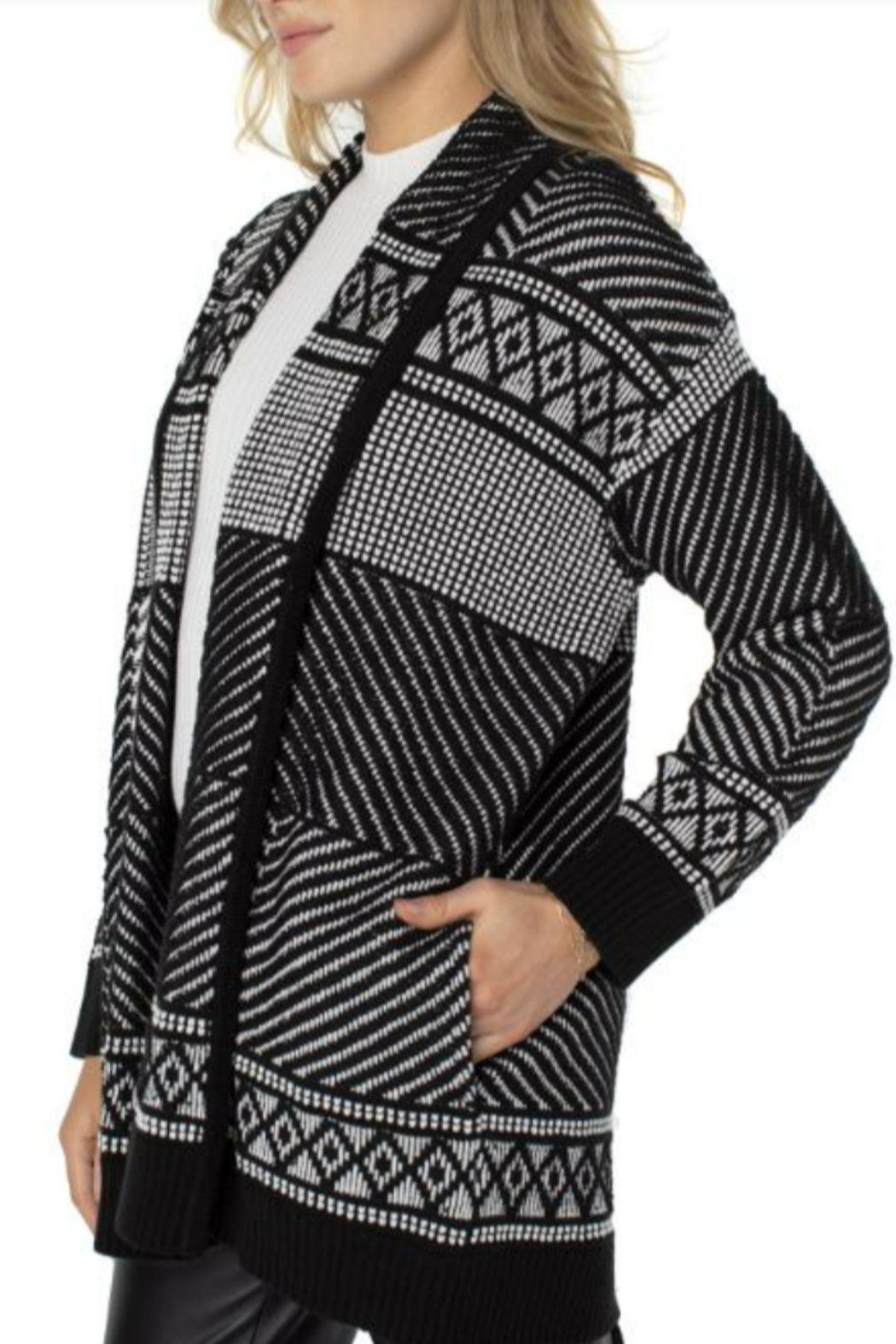 Long Sleeve Open Front Cardigan Female Product Image