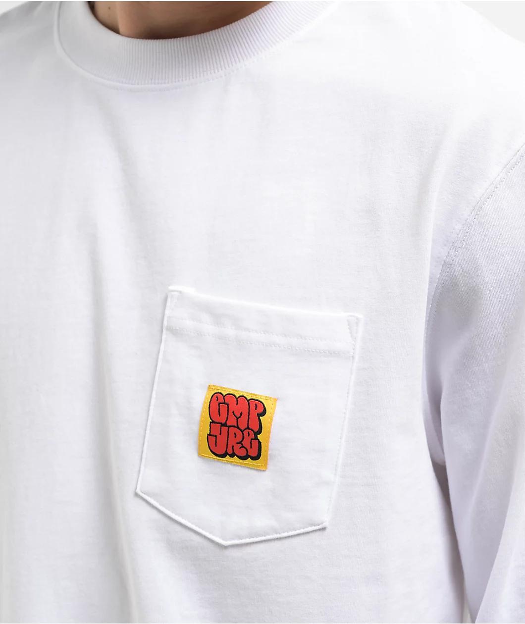Empyre Hammer Time White Long Sleeve Pocket T-Shirt Product Image