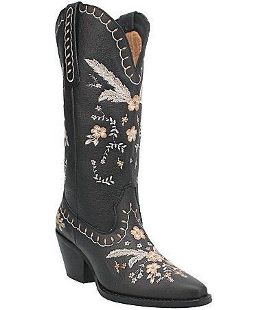 Dingo Full Bloom Women's Leather Western Boots, Size: 11, Black Product Image