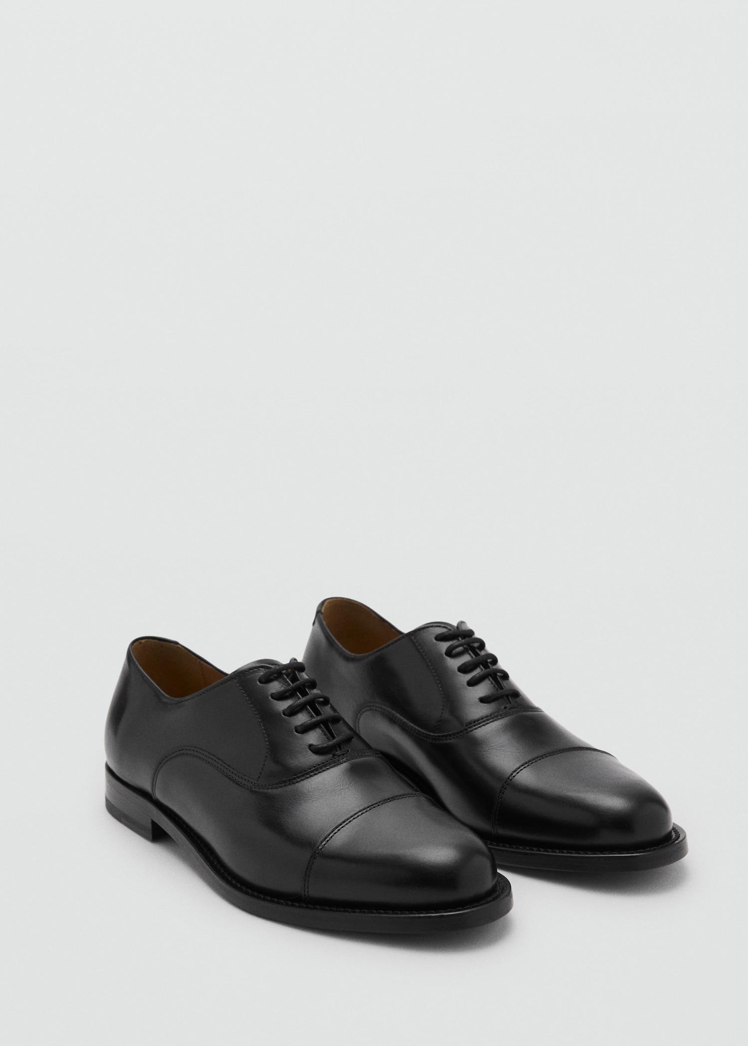 Oxford style leather shoe - Men | MANGO USA Product Image