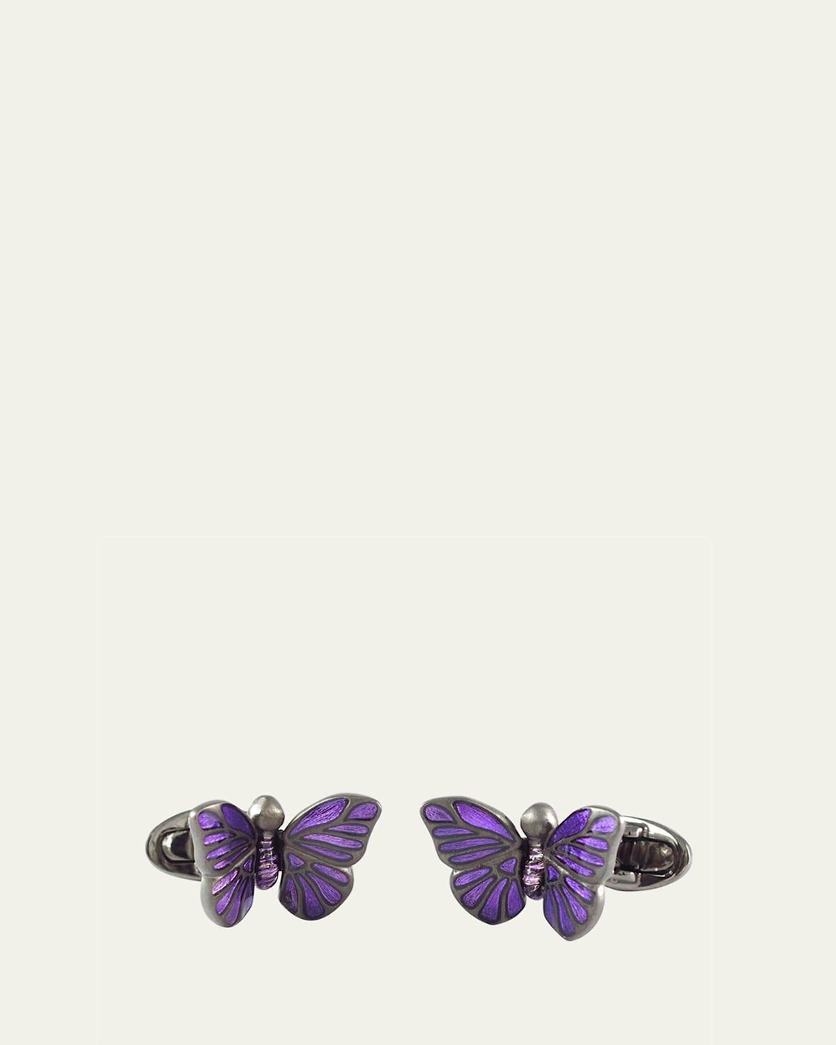 Enamel Butterfly Cufflinks Product Image
