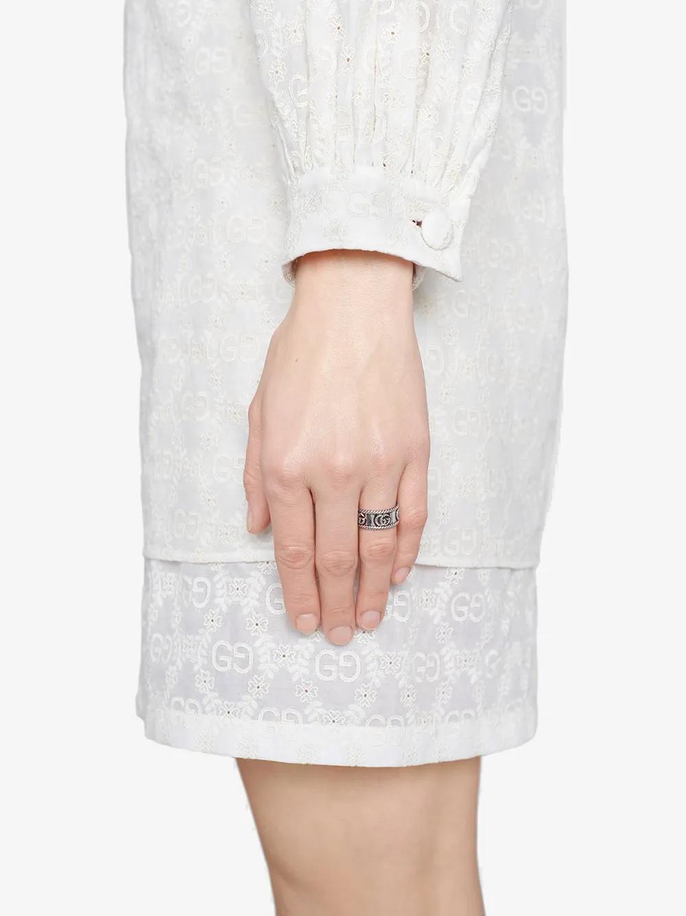 sterling silver GG Marmont ring Product Image