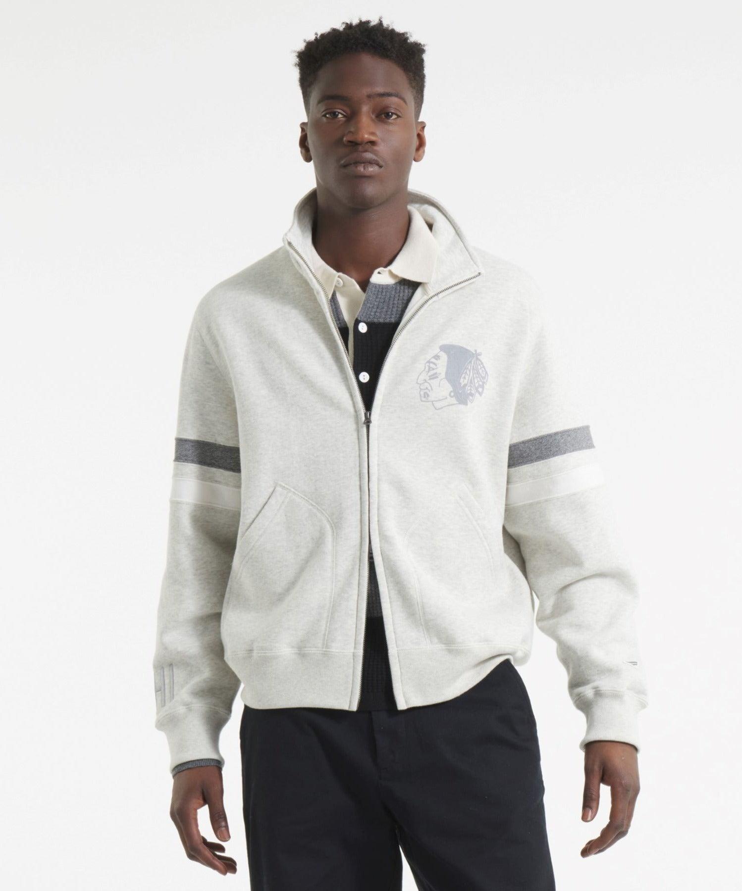 Todd Snyder by Fanatics for NHL Chicago Blackhawks Full-Zip Fleece Sweatshirt Product Image