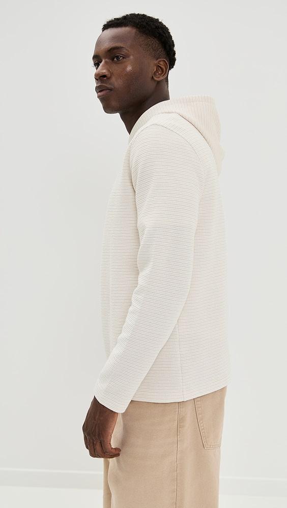 Vince Varigated Striped Double Face Hoodie | Shopbop Product Image