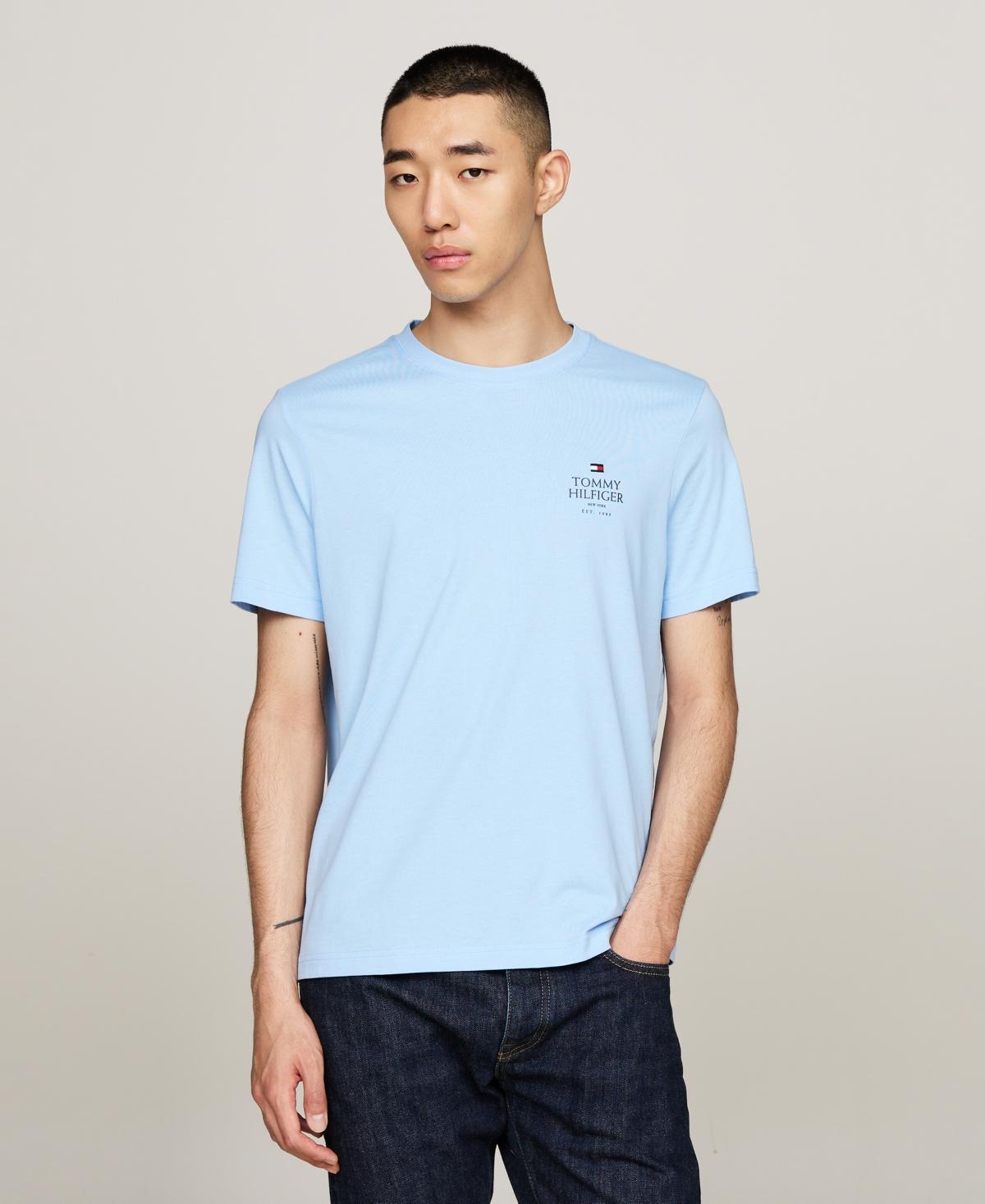 Tommy Hilfiger Mens Short Sleeve Crewneck Stacked Logo T-Shirt Product Image