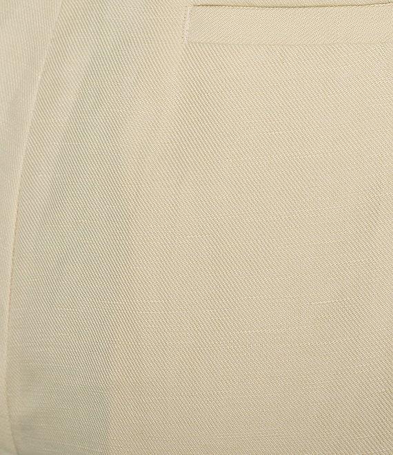Lauren Ralph Lauren High Rise Pleated Cropped Wide Leg Pants Product Image